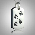 Pet Paw Print Dog Tag Keepsake 